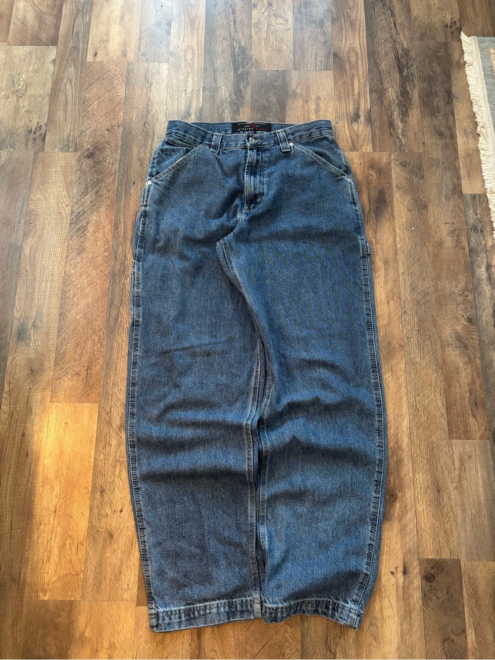 Mission Blues Y2K baggy carpenter jeans in blue navy